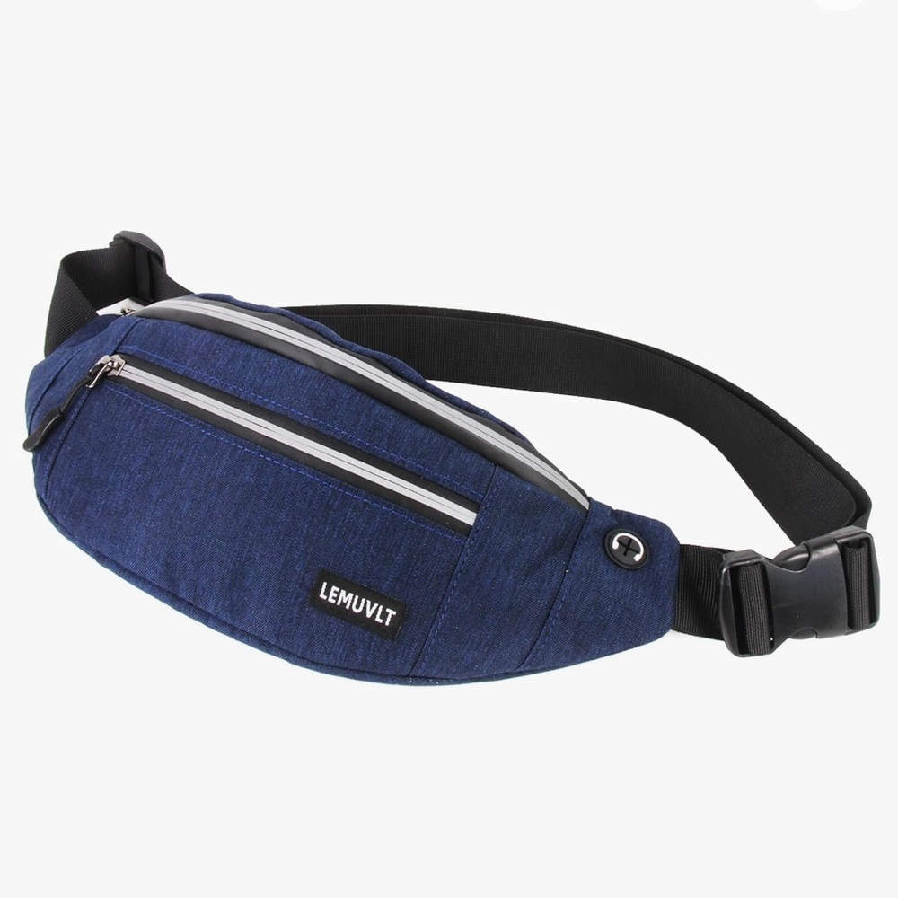 Lemuvlt Fanny Packs Waist Pack UNISEX Waterproof Belt Bag Bum Bag